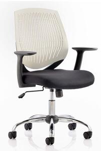 Dura Task Office Chair In White With Arms