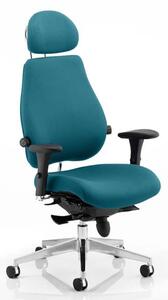 Chiro Plus Ultimate Headrest Office Chair In Maringa Teal