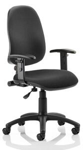 Eclipse Plus I Office Chair In Black With Adjustable Arms