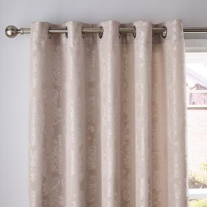 Catherine Lansfield Damask Jacquard Eyelet Curtains