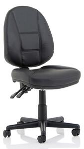 Jackson High Back Office Chair in Black No Arms