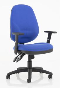 Eclipse Plus XL Office Chair In Blue With Adjustable Arms