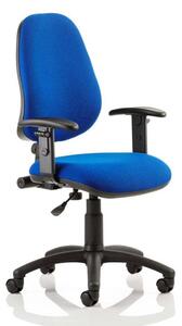 Eclipse Plus I Office Chair In Blue With Adjustable Arms