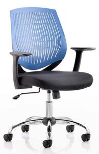 Dura Task Office Chair In Blue With Arms