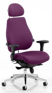 Chiro Plus Ultimate Headrest Office Chair In Tansy Purple