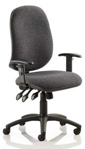 Eclipse Plus XL Office Chair In Charcoal With Adjustable Arms