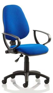 Eclipse Plus I Office Chair In Blue With Loop Arms