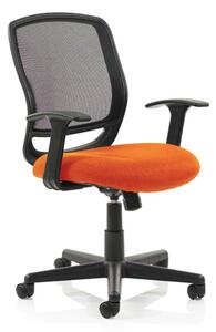 Mave Task Black Back Office Chair With Tabasco Red Seat