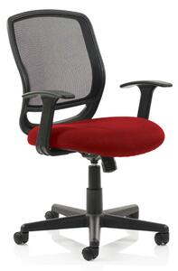 Mave Task Black Back Office Chair With Bergamot Cherry Seat