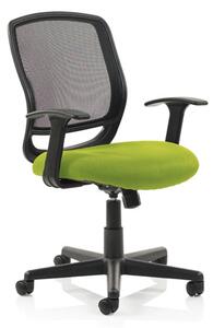 Mave Task Black Back Office Chair With Myrrh Green Seat