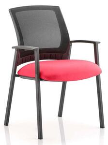 Metro Black Back Office Visitor Chair With Bergamot Cherry Seat