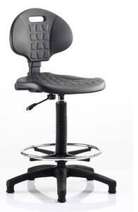 Malaga Draughtsman Office Visitor Chair In Black No Arms