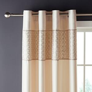 Catherine Lansfield Deco Sequin Eyelet Curtains