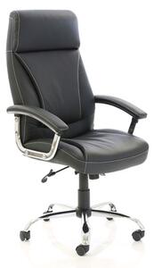 Penza Leather Executive Office Chair In Black