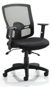 Portland II Black Back Office Chair With Black Seat