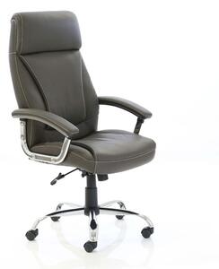 Penza Leather Executive Office Chair In Brown