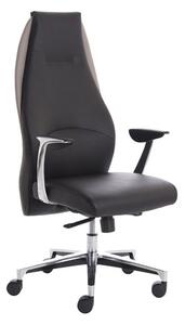 Mien Leather Executive Office Chair In Black And Mink