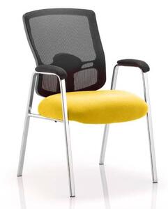 Portland Straight Leg Visitor Chair With Senna Yellow Seat