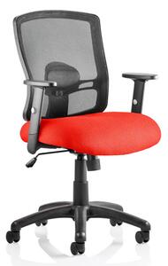 Portland Task Black Back Office Chair With Bergamot Cherry Seat