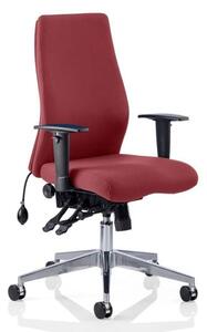 Onyx Office Chair In Ginseng Chilli With Arms