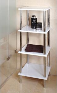 4 Tier High Gloss White Display Stand