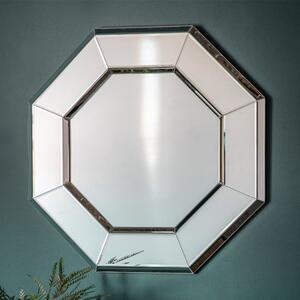 Skagway Octagon Wall Mirror In Silver