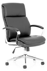 Tunis Leather Executive Office Chair In Black