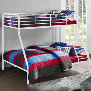 Burg Metal Children Double Bunk Bed In White