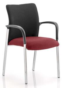 Academy Black Back Visitor Chair In Ginseng Chilli With Arms