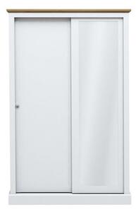 Devan Wooden Sliding Wardrobe With 2 Doors In White