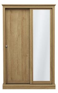 Devan Wooden Sliding Wardrobe With 2 Doors In Oak