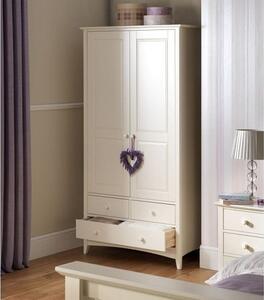 Caelia Combi Wardrobe In White With 2 Doors 3 Drawers