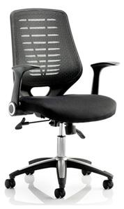 Relay Task Black Back Office Chair With Airmesh Black Seat