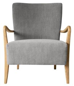 Chedworth Fabric Armchair With Wooden Frame In Charcoal