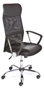 Torino Polyurethane Office Chair In Black With Arms