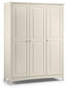 Caelia Wardrobe In Stone White With 3 Doors