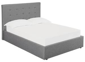 Lacer Fabric King Size Bed In Grey