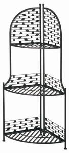 Temper 3 Tier Metal Corner Display Stand In Anthracite