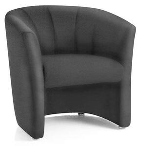 Neo Fabric Single Tub Chair In Black