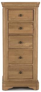 Carman Wooden Chest Of 5 Drawers In Natural