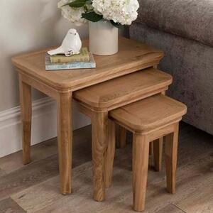 Carman Wooden Nest Of 3 Tables In Natural