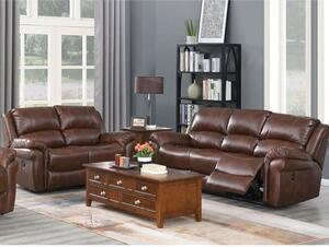 Farnham Leather 3 And 2 Seater Sofa Suite In Tan