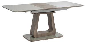 Calgene Glass Extending Dining Table In Grey