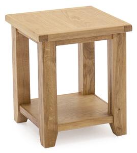 Romero Wooden End Table In Natural