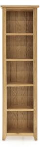 Romero Slim Wooden Bookcase In Natural