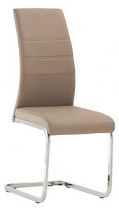 Sako Faux Leather Dining Chair In Cappuccino