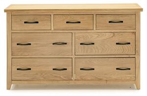 Romero Wooden Chest Of 7 Drawers In Natural