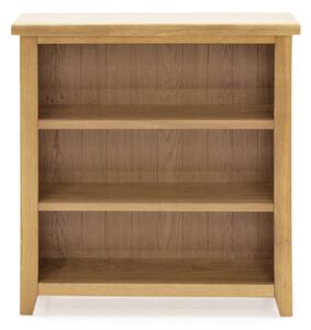 Romero Low Wooden Bookcase In Natural