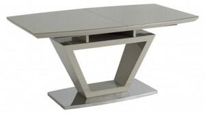 Aspin Glass Extending Dining Table In Latte