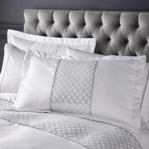 Catherine Lansfield Deco Sequin Quilted Pillowsham Pair